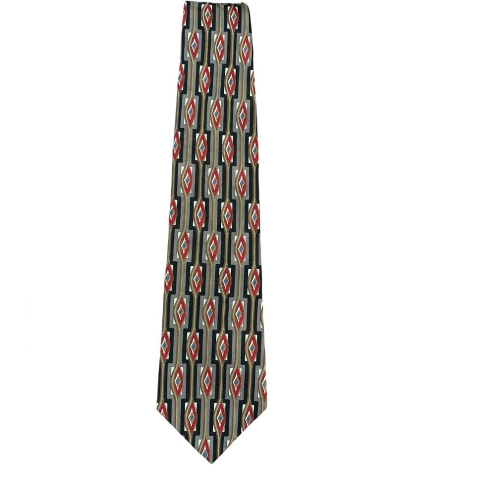 J T Beckett 100% silk tie. Beautiful bright pattern. Excellent condition.